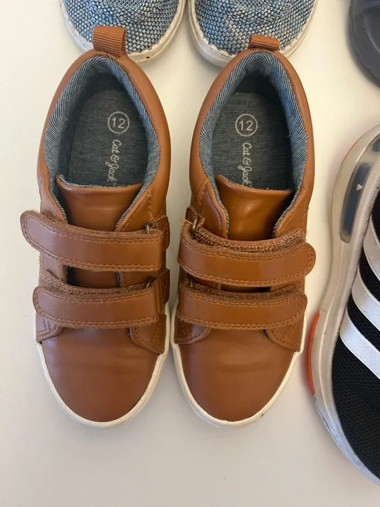 Bundle of 4 Pairs - Toddler Boy Shoes Size 12 - Adidas, Cat & Jack & More - Picture 4 of 11